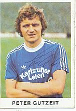 Peter Gutzeit  Karlsruher SC  1975/1976  Bergmann Sammelbild original signiert 