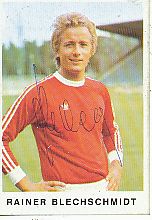 Rainer Blechschmidt  Kickers Offenbach  1975/1976  Bergmann Sammelbild original signiert 