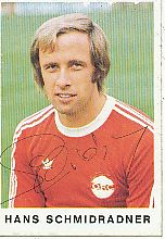 Hans Schmidradner  Kickers Offenbach  1975/1976  Bergmann Sammelbild original signiert 