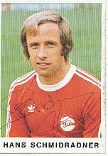 Hans Schmidradner  Kickers Offenbach  1975/1976  Bergmann Sammelbild original signiert 
