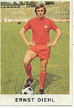 Ernst Diehl  FC Kaiserslautern  1975/1976  Bergmann Sammelbild original signiert 