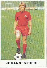 Johannes Riedl † 2010  FC Kaiserslautern  1975/1976  Bergmann Sammelbild original signiert 