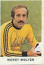 Horst Wolter  Hertha BSC Berlin  1975/1976  Bergmann Sammelbild original signiert 