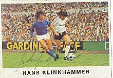 Hans Klinkhammer  Borussia Mönchengladbach  1975/1976  Bergmann Sammelbild original signiert 