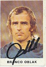 Branco Oblak  FC Schalke 04  1975/1976  Bergmann Sammelbild original signiert 