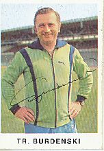 Herbert Burdenski † 2001 SV Werder Bremen  1975/1976  Bergmann Sammelbild original signiert 