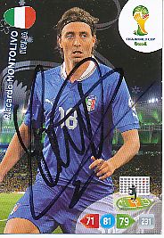 Riccardo Montolivo  Italien  Panini Card WM 2014 Adrenalyn original signiert 