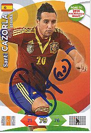 Santi Cazorla  Spanien  Panini Card Road to WM 2014  original signiert 