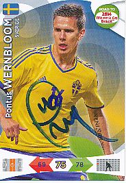 Pontus Wernbloom  Schweden  Panini Card Road to WM 2014  original signiert 
