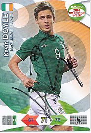 Kevin Doyle  Irland  Panini Card Road to WM 2014  original signiert 