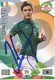 Kevin Doyle  Irland  Panini Card Road to WM 2014  original signiert 