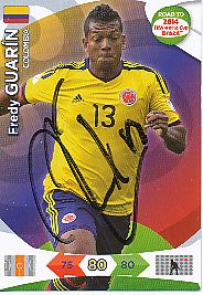 Fredy Guarin  Kolumbien  Panini Card Road to WM 2014  original signiert 