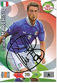 Claudio Marchisio  Italien  Panini Card Road to WM 2014  original signiert 