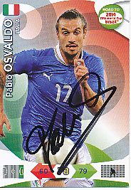 Pablo Osvaldo  Italien  Panini Card Road to WM 2014  original signiert 