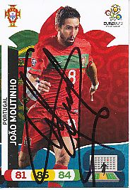 Joao Moutinho  Portugal  Panini Card EM 2012  original signiert 
