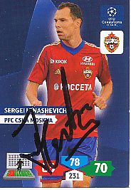 Sergei Ignashevich  CSKA Moskau  Panini CL  2013/2014  original signiert 