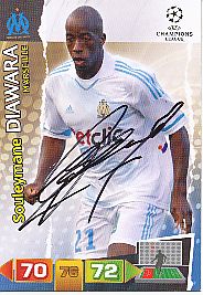 Souleymane Diawara  Olympique Marseille  Panini CL  2011/2012  original signiert 