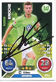 Robin Knoche  VFL Wolfsburg   2016/2017  Match Attax Card  original signiert 