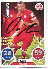 Karim Onisiwo  FSV Mainz 05   2016/2017  Match Attax Card  original signiert 