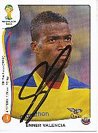 Enner Valencia  Ecuador  Panini  WM 2014  Sticker original signiert 