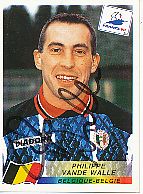 Philippe Vande Walle  Belgien  Panini  WM 1998  Sticker original signiert 