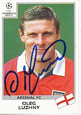 Oleg Luzhny  FC Arsenal London  Panini  CL  Sticker original signiert 