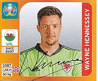 Wayne Hennessey  Wales  Panini  EM 2020  Sticker original signiert 