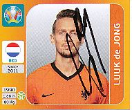 Luuk de Jong  Holland  Panini  EM 2020  Sticker original signiert 