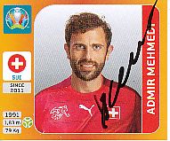 Admir Mehmedi  Schweiz  Panini  EM 2020  Sticker original signiert 