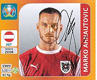 Marko Arnautovic  Österreich  Panini  EM 2020  Sticker original signiert 