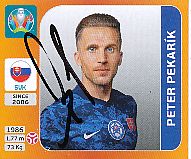 Peter Pekarik  Slowakei  Panini  EM 2020  Sticker original signiert 