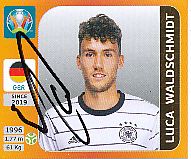 Luca Waldschmidt  DFB  Panini  EM 2020  Sticker original signiert 