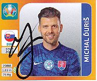 Michal Duris  Slowakei  Panini  EM 2020  Sticker original signiert 