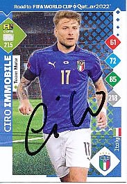Ciro Immobile  Italien  Road to WM 2022  Panini Card  original signiert 