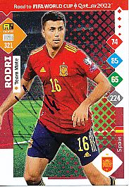 Rodri  Spanien  Road to WM 2022  Panini Card  original signiert 