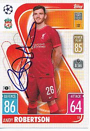Andrew Robertson  FC Liverpool  Topps Match attax Card  original signiert 