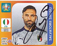 Salvatore Sirigu  Italien  Panini  EM 2020  Sticker original signiert 