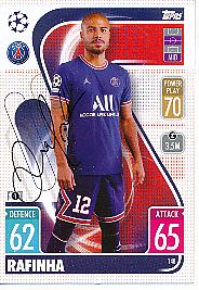 Rafinha  Paris Saint Germain  Champions League  Match Attax Card original signiert 