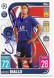 Abdou Diallo  Paris Saint Germain  Champions League  Match Attax Card original signiert 