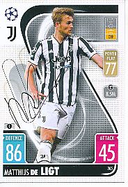 Matthijs De Ligt  Juventus Turin  Champions League  Match Attax Card original signiert 
