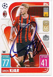 Simon Kjaer  AC Mailand  Champions League  Match Attax Card original signiert 