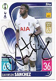 Davinson Sanchez  Tottenham Hotspur  Champions League  Match Attax Card original signiert 