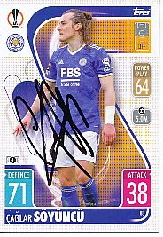 Caglar Söyüncü  Leicester City  Champions League  Match Attax Card original signiert 