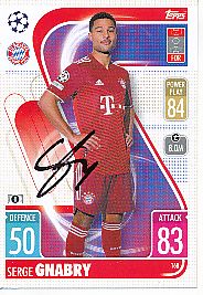 Serge Gnabry  FC Bayern München  Champions League  Match Attax Card original signiert 