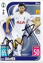 Ben Davies  Tottenham Hotspur  Champions League  Match Attax Card original signiert 