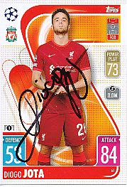 Diogo Jota  FC Liverpool  Champions League  Match Attax Card original signiert 