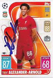 Trent Alexander Arnold  FC Liverpool  Champions League  Match Attax Card original signiert 