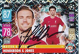 Jordan Henderson  FC Liverpool  Champions League  Match Attax Card original signiert 