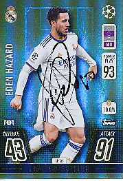 Eden Hazard  Real Madrid  Champions League  Match Attax Card original signiert 