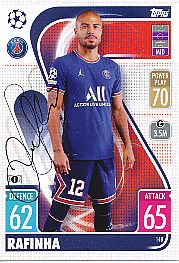 Rafinha   PSG Paris Saint Germain  Champions League  Match Attax Card original signiert 